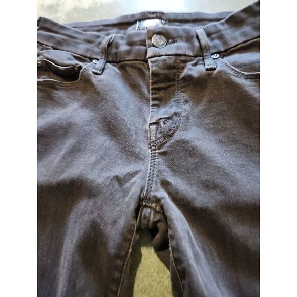 Mother The Looker Crop Black Jeans Not Guilty sz 24 - Picture 7 of 7